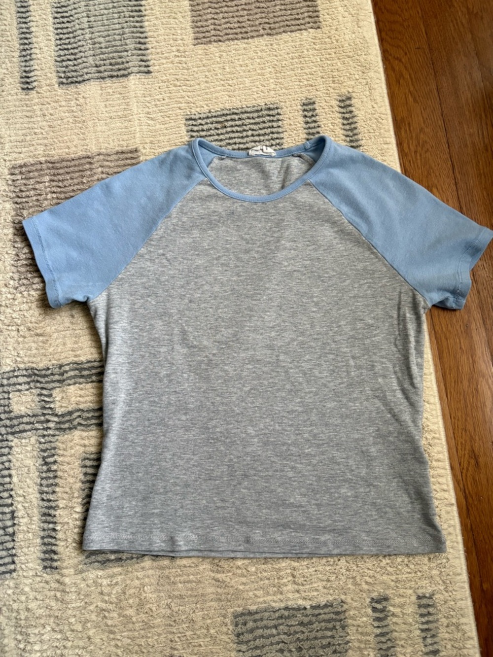 Cotton on Blue and Grey Raglan Tee